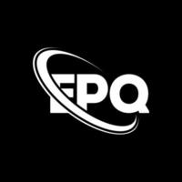 logotipo de eq. letra epq. diseño de logotipo de letra epq. logotipo de iniciales epq vinculado con círculo y logotipo de monograma en mayúsculas. tipografía epq para tecnología, negocios y marca inmobiliaria. vector