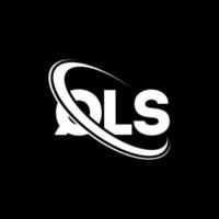 logotipo qls. letra qls. diseño del logotipo de la letra qls. logotipo de qls iniciales vinculado con círculo y logotipo de monograma en mayúsculas. tipografía qls para tecnología, negocios y marca inmobiliaria. vector