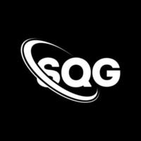 logotipo de sqg. letra sqg. diseño de logotipo de letra sqg. logotipo de iniciales sqg vinculado con círculo y logotipo de monograma en mayúsculas. tipografía sqg para tecnología, negocios y marca inmobiliaria. vector