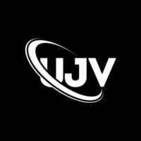 UJV logo. UJV letter. UJV letter logo design. Initials UJV logo linked with circle and uppercase monogram logo. UJV typography for technology, business and real estate brand. vector