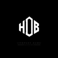 HDB letter logo design with polygon shape. HDB polygon and cube shape logo design. HDB hexagon vector logo template white and black colors. HDB monogram, business and real estate logo.