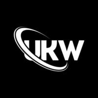 logotipo de la U.K. letra del Reino Unido. diseño del logotipo de la letra ukw. logotipo de las iniciales ukw vinculado con un círculo y un logotipo de monograma en mayúsculas. tipografía ukw para tecnología, negocios y marca inmobiliaria. vector