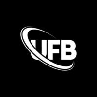 logotipo de la ufb carta de la ufb diseño del logotipo de la letra ufb. logotipo de las iniciales ufb vinculado con el círculo y el logotipo del monograma en mayúsculas. tipografía ufb para tecnología, negocios y marca inmobiliaria. vector