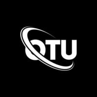 OTU logo. OTU letter. OTU letter logo design. Initials OTU logo linked with circle and uppercase monogram logo. OTU typography for technology, business and real estate brand. vector