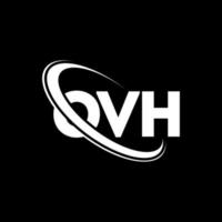 logotipo de ovh. oh carta. diseño del logotipo de la letra ovh. logotipo de iniciales ovh vinculado con círculo y logotipo de monograma en mayúsculas. tipografía ovh para tecnología, negocios y marca inmobiliaria. vector