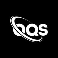 OQS logo. OQS letter. OQS letter logo design. Initials OQS logo linked with circle and uppercase monogram logo. OQS typography for technology, business and real estate brand. vector