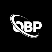 OBP logo. OBP letter. OBP letter logo design. Initials OBP logo linked with circle and uppercase monogram logo. OBP typography for technology, business and real estate brand. vector