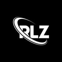 RLZ logo. RLZ letter. RLZ letter logo design. Initials RLZ logo linked with circle and uppercase monogram logo. RLZ typography for technology, business and real estate brand. vector