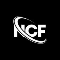 logotipo de la ncf. carta ncf. diseño de logotipo de letra ncf. logotipo de iniciales ncf vinculado con círculo y logotipo de monograma en mayúsculas. tipografía ncf para tecnología, negocios y marca inmobiliaria. vector