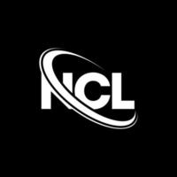 logotipo de ncl. carta ncl. diseño del logotipo de la letra ncl. logotipo de iniciales ncl vinculado con círculo y logotipo de monograma en mayúsculas. tipografía ncl para tecnología, negocios y marca inmobiliaria. vector