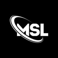 MSL logo. MSL letter. MSL letter logo design. Initials MSL logo linked with circle and uppercase monogram logo. MSL typography for technology, business and real estate brand. vector