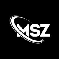 MSZ logo. MSZ letter. MSZ letter logo design. Initials MSZ logo linked with circle and uppercase monogram logo. MSZ typography for technology, business and real estate brand. vector