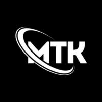 MTK logo. MTK letter. MTK letter logo design. Initials MTK logo linked with circle and uppercase monogram logo. MTK typography for technology, business and real estate brand. vector