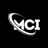 logotipo mci. letra mci. diseño del logotipo de la letra mci. logotipo de mci de iniciales vinculado con círculo y logotipo de monograma en mayúsculas. tipografía mci para tecnología, negocios y marca inmobiliaria. vector