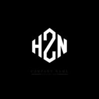 HZN letter logo design with polygon shape. HZN polygon and cube shape logo design. HZN hexagon vector logo template white and black colors. HZN monogram, business and real estate logo.