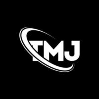 TMJ logo. TMJ letter. TMJ letter logo design. Initials TMJ logo linked with circle and uppercase monogram logo. TMJ typography for technology, business and real estate brand. vector