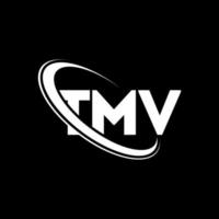 TMV logo. TMV letter. TMV letter logo design. Initials TMV logo linked with circle and uppercase monogram logo. TMV typography for technology, business and real estate brand. vector
