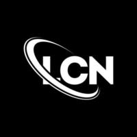 logotipo de lnc. carta lcn. diseño de logotipo de letra lcn. logotipo de las iniciales lcn vinculado con un círculo y un logotipo de monograma en mayúsculas. Tipografía lcn para tecnología, negocios y marca inmobiliaria. vector