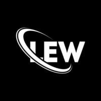 logotipo de lew. letra pequeña. diseño de logotipo de letra lew. logotipo de las iniciales lew vinculado con un círculo y un logotipo de monograma en mayúsculas. tipografía lew para tecnología, negocios y marca inmobiliaria. vector