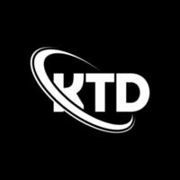 KTD logo. KTD letter. KTD letter logo design. Initials KTD logo linked with circle and uppercase monogram logo. KTD typography for technology, business and real estate brand. vector