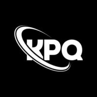 KPQ logo. KPQ letter. KPQ letter logo design. Initials KPQ logo linked with circle and uppercase monogram logo. KPQ typography for technology, business and real estate brand. vector