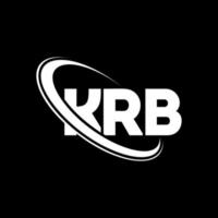 KRB logo. KRB letter. KRB letter logo design. Initials KRB logo linked with circle and uppercase monogram logo. KRB typography for technology, business and real estate brand. vector