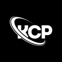 logotipo de kcp. letra kcp. diseño del logotipo de la letra kcp. logotipo de las iniciales kcp vinculado con un círculo y un logotipo de monograma en mayúsculas. Tipografía kcp para tecnología, negocios y marca inmobiliaria. vector