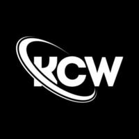 KCW logo. KCW letter. KCW letter logo design. Initials KCW logo linked with circle and uppercase monogram logo. KCW typography for technology, business and real estate brand. vector