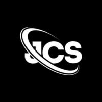 logotipo de jcs. carta jcs. diseño del logotipo de la letra jcs. logotipo de jcs iniciales vinculado con círculo y logotipo de monograma en mayúsculas. tipografía jcs para tecnología, negocios y marca inmobiliaria. vector