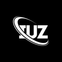 IUZ logo. IUZ letter. IUZ letter logo design. Initials IUZ logo linked with circle and uppercase monogram logo. IUZ typography for technology, business and real estate brand. vector