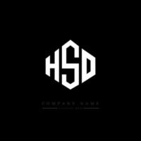 HSO letter logo design with polygon shape. HSO polygon and cube shape logo design. HSO hexagon vector logo template white and black colors. HSO monogram, business and real estate logo.