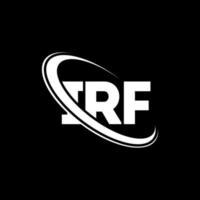 logotipo de irf carta irf. diseño del logotipo de la letra irf. logotipo de iniciales irf vinculado con círculo y logotipo de monograma en mayúsculas. tipografía irf para tecnología, negocios y marca inmobiliaria. vector