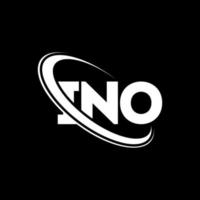 logotipo de Ino. ino carta. diseño del logotipo de la letra ino. logotipo de iniciales ino vinculado con círculo y logotipo de monograma en mayúsculas. tipografía ino para tecnología, negocios y marca inmobiliaria. vector