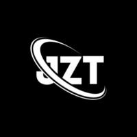 JZT logo. JZT letter. JZT letter logo design. Initials JZT logo linked with circle and uppercase monogram logo. JZT typography for technology, business and real estate brand. vector