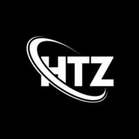 logotipo htz. letra htz. diseño del logotipo de la letra htz. Logotipo de iniciales htz vinculado con círculo y logotipo de monograma en mayúsculas. tipografía htz para tecnología, negocios y marca inmobiliaria. vector