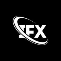 logotipo de ifx. letra ifx. diseño del logotipo de la letra ifx. Iniciales logo ifx enlazado con círculo y logo monograma en mayúsculas. Tipografía ifx para tecnología, negocios y marca inmobiliaria. vector