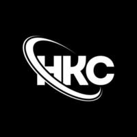 HKC logo. HKC letter. HKC letter logo design. Initials HKC logo linked with circle and uppercase monogram logo. HKC typography for technology, business and real estate brand. vector