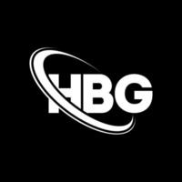 HBG logo. HBG letter. HBG letter logo design. Initials HBG logo linked with circle and uppercase monogram logo. HBG typography for technology, business and real estate brand. vector
