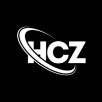 logotipo hcc. letra hcz. diseño del logotipo de la letra hcz. Logotipo de las iniciales hcz vinculado con un círculo y un logotipo de monograma en mayúsculas. tipografía hcz para tecnología, negocios y marca inmobiliaria. vector