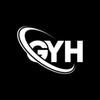 GYH logo. GYH letter. GYH letter logo design. Initials GYH logo linked with circle and uppercase monogram logo. GYH typography for technology, business and real estate brand. vector