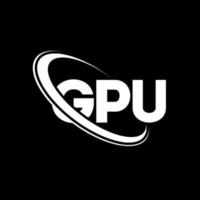 GPU logo. GPU letter. GPU letter logo design. Initials GPU logo linked with circle and uppercase monogram logo. GPU typography for technology, business and real estate brand. vector