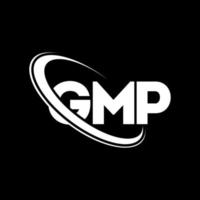 logotipo de gpm. carta gmp. diseño del logotipo de la letra gmp. logotipo de iniciales gmp vinculado con círculo y logotipo de monograma en mayúsculas. tipografía gmp para tecnología, negocios y marca inmobiliaria. vector