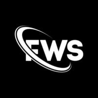 logotipo de fws. carta fws. diseño del logotipo de la letra fws. logotipo de iniciales fws vinculado con círculo y logotipo de monograma en mayúsculas. tipografía fws para tecnología, negocios y marca inmobiliaria. vector