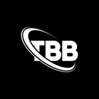 logotipo de tbb. letra tbb. diseño del logotipo de la letra tbb. Logotipo de iniciales tbb vinculado con círculo y logotipo de monograma en mayúsculas. tipografía tbb para tecnología, negocios y marca inmobiliaria. vector