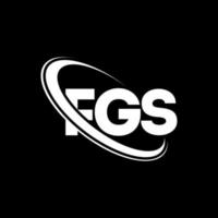 logotipo de fgs. carta fgs. diseño del logotipo de la letra fgs. logotipo de iniciales fgs vinculado con círculo y logotipo de monograma en mayúsculas. tipografía fgs para tecnología, negocios y marca inmobiliaria. vector