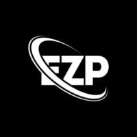 EZP logo. EZP letter. EZP letter logo design. Initials EZP logo linked with circle and uppercase monogram logo. EZP typography for technology, business and real estate brand. vector