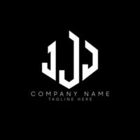 JJJ letter logo design with polygon shape. JJJ polygon and cube shape logo design. JJJ hexagon vector logo template white and black colors. JJJ monogram, business and real estate logo.