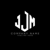 JJM letter logo design with polygon shape. JJM polygon and cube shape logo design. JJM hexagon vector logo template white and black colors. JJM monogram, business and real estate logo.