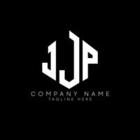 JJP letter logo design with polygon shape. JJP polygon and cube shape logo design. JJP hexagon vector logo template white and black colors. JJP monogram, business and real estate logo.