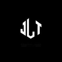 diseño de logotipo de letra jlt con forma de polígono. jlt polígono y diseño de logotipo en forma de cubo. jlt hexágono vector logo plantilla colores blanco y negro. monograma jlt, logotipo empresarial y inmobiliario.